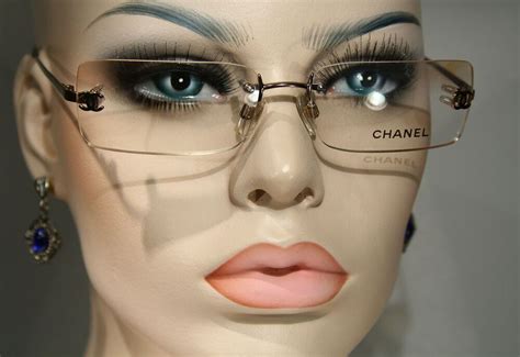 rimless chanel glasses|chanel rimless glasses frames.